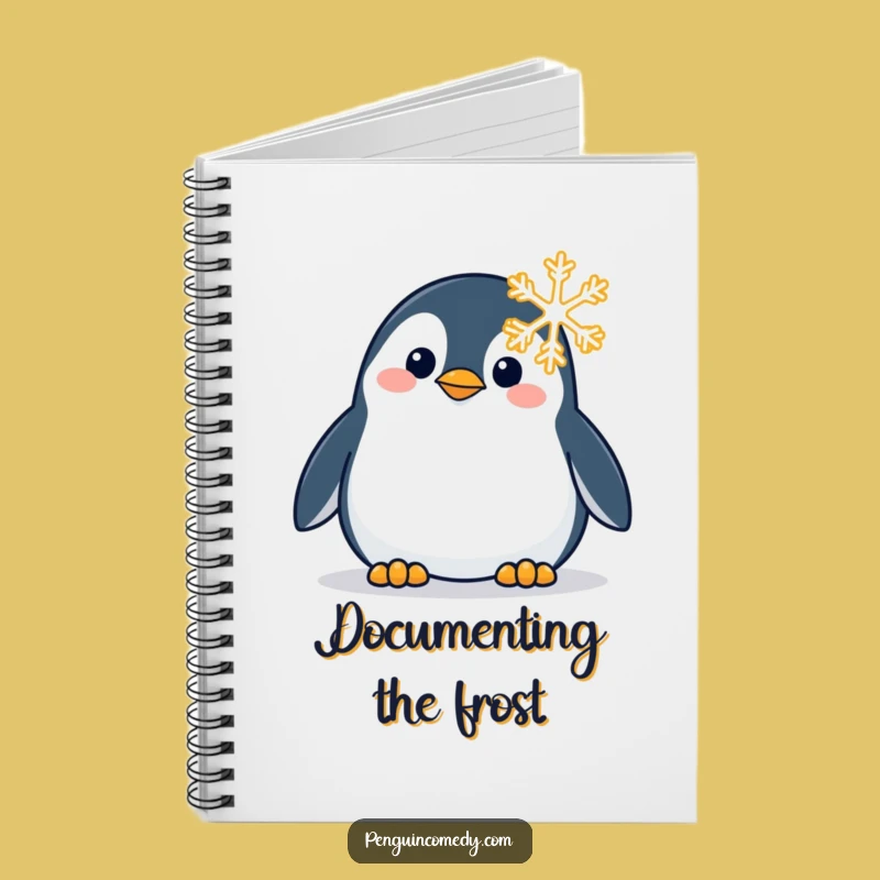 Funny Penguin Snowflake Notebook: Capture Your Thoughts With Winter's Wonder!