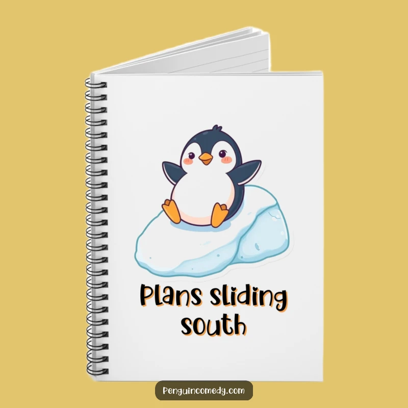 Funny Penguin Notebook: Icy Hill Ideas, Your Creative Funny Gift