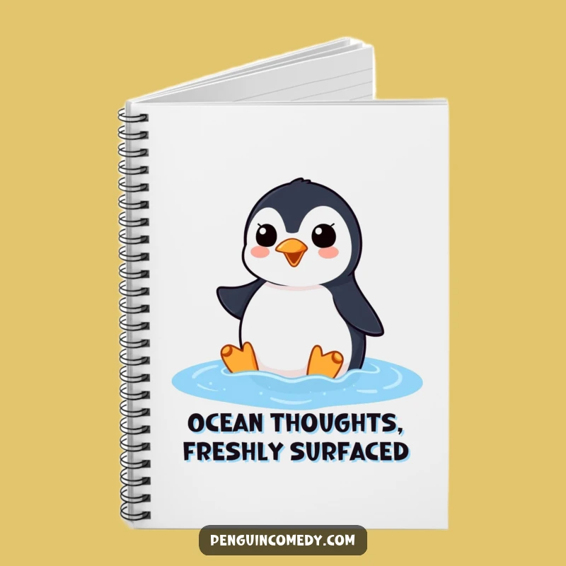 Funny Penguin Ocean Squawk Notebook: Eager Journal, Perfect Funny Gift