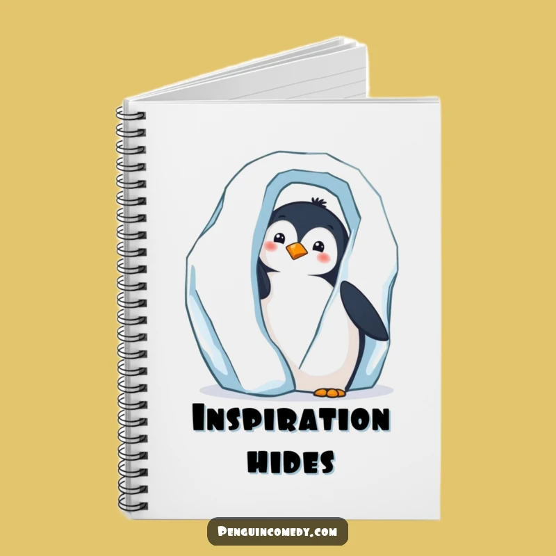 Funny Penguin Peek Notebook - Journal Curious Penguin Gift