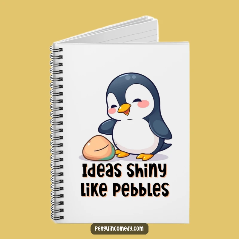 Funny Penguin Pebble Notebook: Playful Bird Journal, Perfect Funny Gift