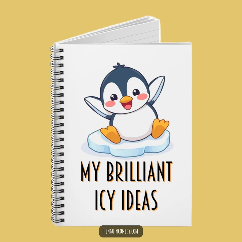 Funny Penguin Ice Slide Notebook: Jot Down Ideas With This Hilarious Arctic Journal!