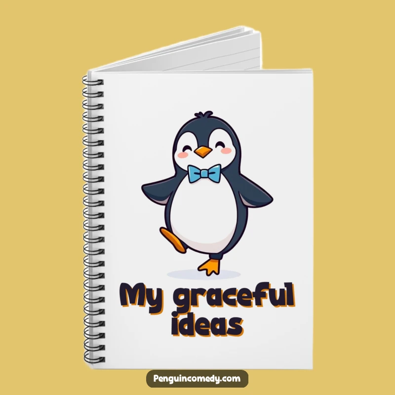 Funny Penguin Bow Tie Notebook: Elegant Notes