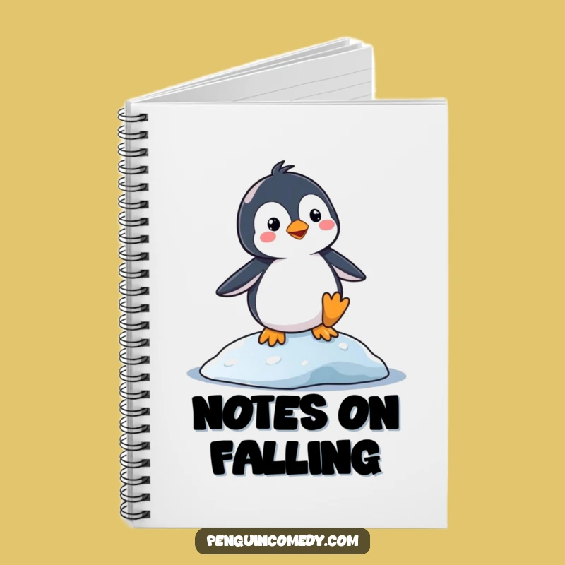 Funny Slipping Penguin Notebook: Jot Down Silly Ideas