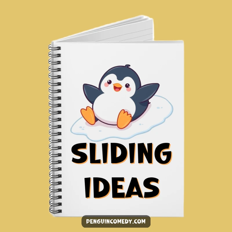 Funny Playful Penguin Notebook: Jot Down Your Adventures, Great Funny Gift
