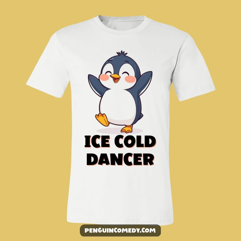 Funny Penguin Dancing T-Shirt: Cheerful Bird Tapping Feet, Comfy Joyful Gift