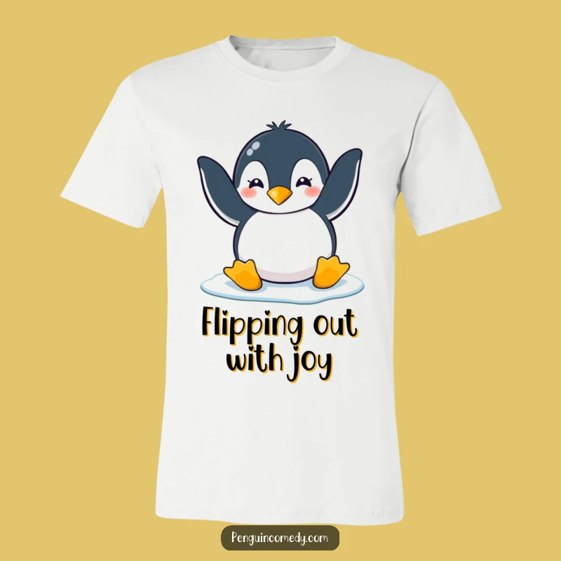 Funny Penguin Ice Clap Shirt: Hilarious Penguin's Playful Cheers on a Tee
