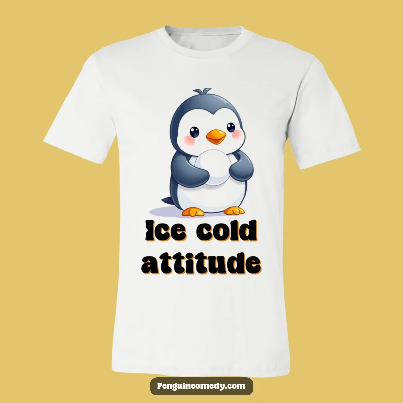 Funny Penguin Snowball T-Shirt - A Hilarious Gift for Antarctic Animal Fans