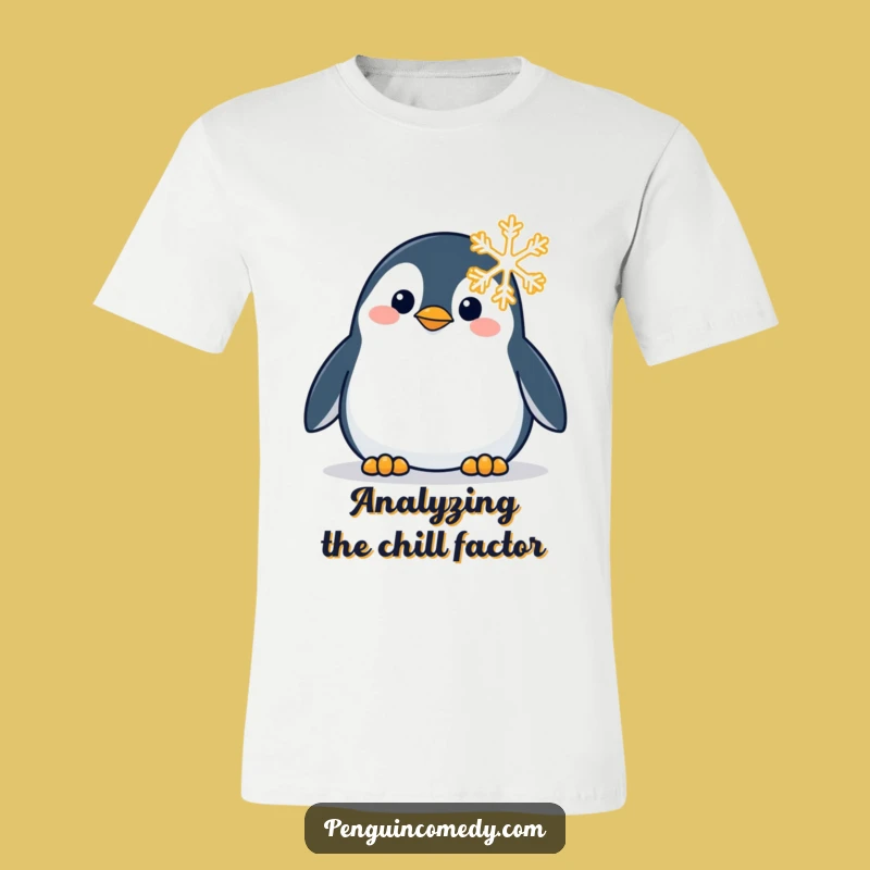 Funny Penguin Snowflake T-Shirt: Wear Your Wonder With This Hilarious Winter Tee!