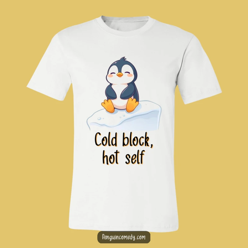 Funny Penguin Sunbathing T-Shirt: Hilarious Snowy Relaxation Tee, Perfect Funny Gift