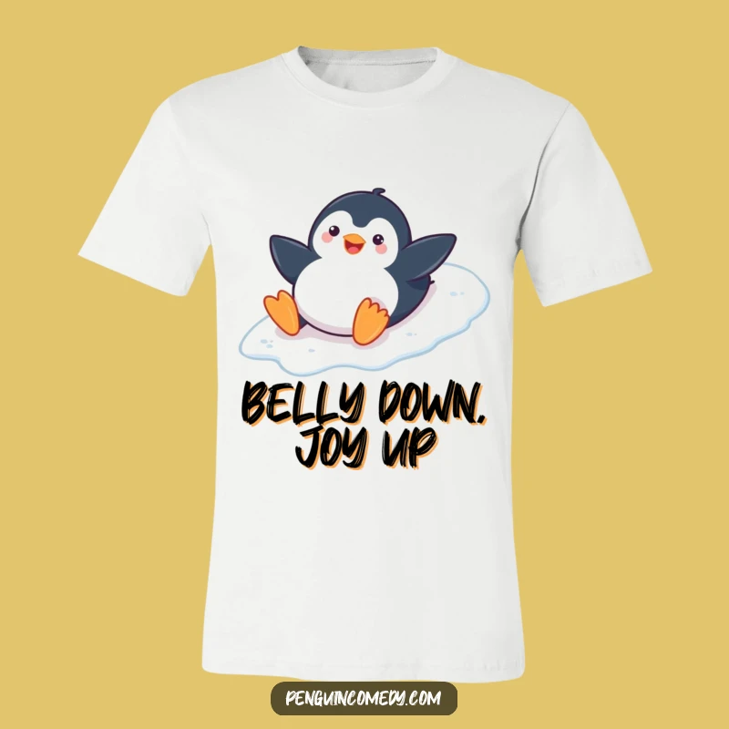 Funny Playful Penguin T-Shirt: Icy Thrills, Ideal Funny Gift