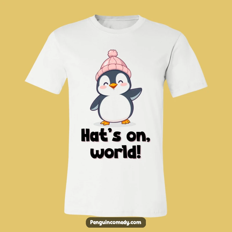 Funny Happy Penguin T-Shirt: Waddle in Style, Ideal Funny Gift