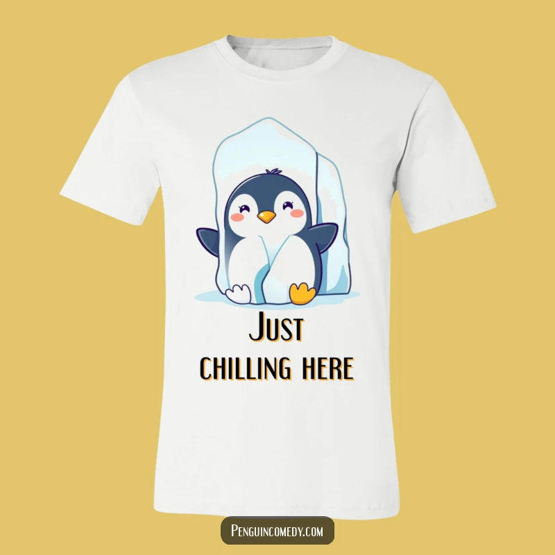 Funny Penguin Iceberg T-Shirt: Arctic Sneak, Hilarious Outdoor Gift!