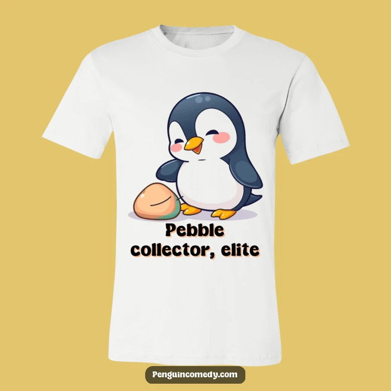 Funny Penguin Pebble T-Shirt: Playful Bird Design, Perfect Funny Gift for Animal Lovers