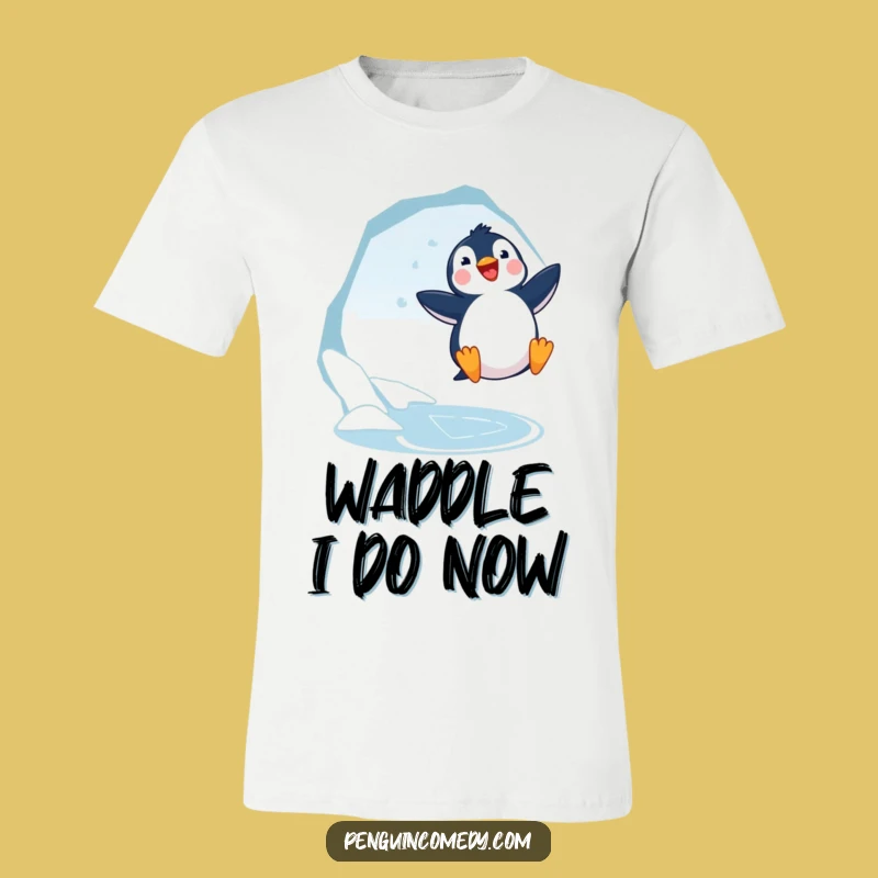 Funny Penguin Jumping Tee - Arctic Excitement, Adorable & Hilarious Gift!