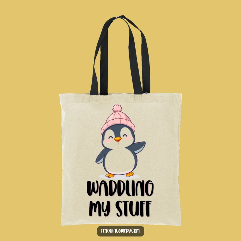 Funny Happy Penguin Tote Bag: Carry Your Joy, Your Perfect Funny Gift